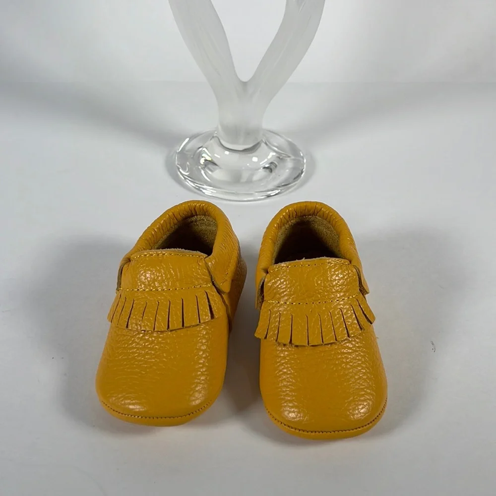 Toddler, Genuine Leather, Hand Made,Baby Shoes. Softy Leather . Size : 5 - Picture 5 of 10
